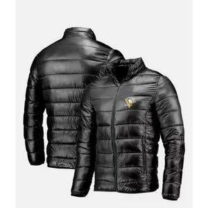 Pittsburgh Penguins Fanatics Branded Polyester Puffer Jacket - Black L - New